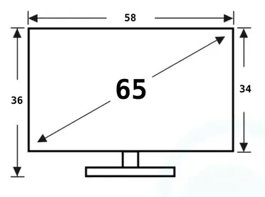 actrice Industrialiseren Top How wide is a 65 inch TV: What are 65 inch TV dimensions? | Tab-TV