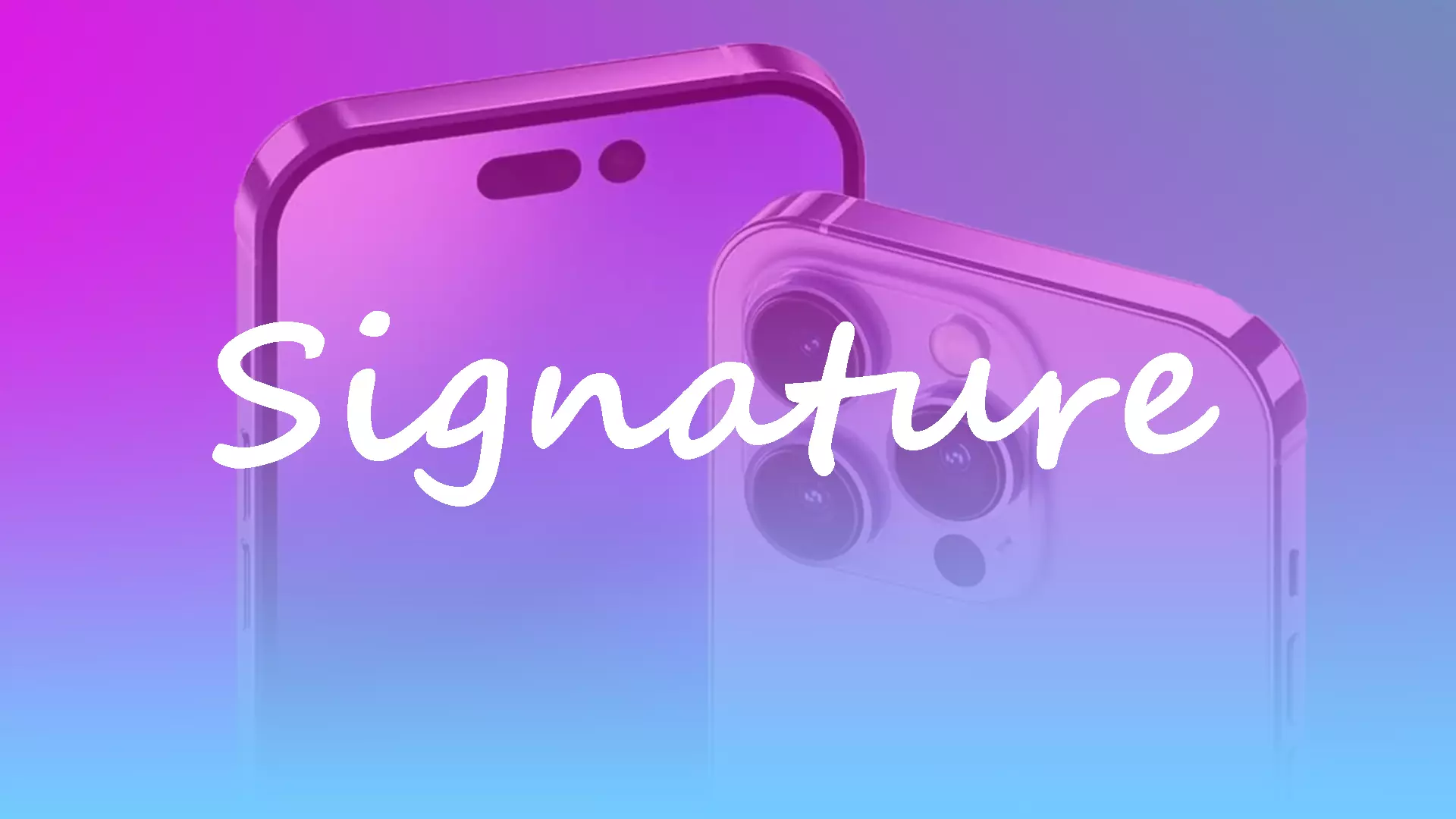 How to add a signature to a text message on iPhone