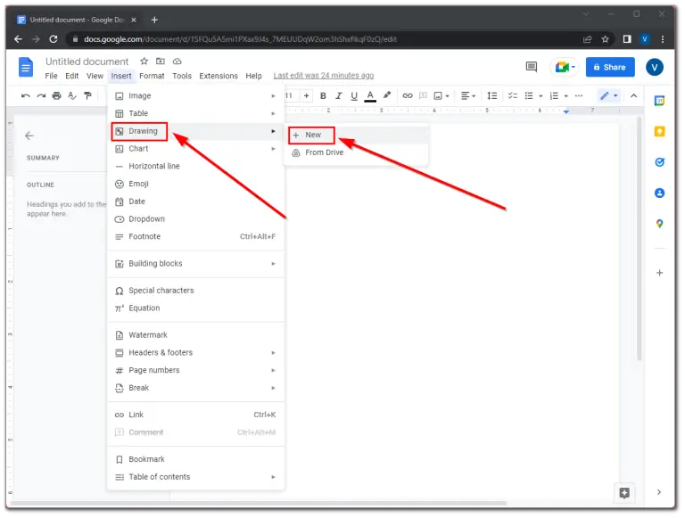 How to draw on Google Docs TabTV