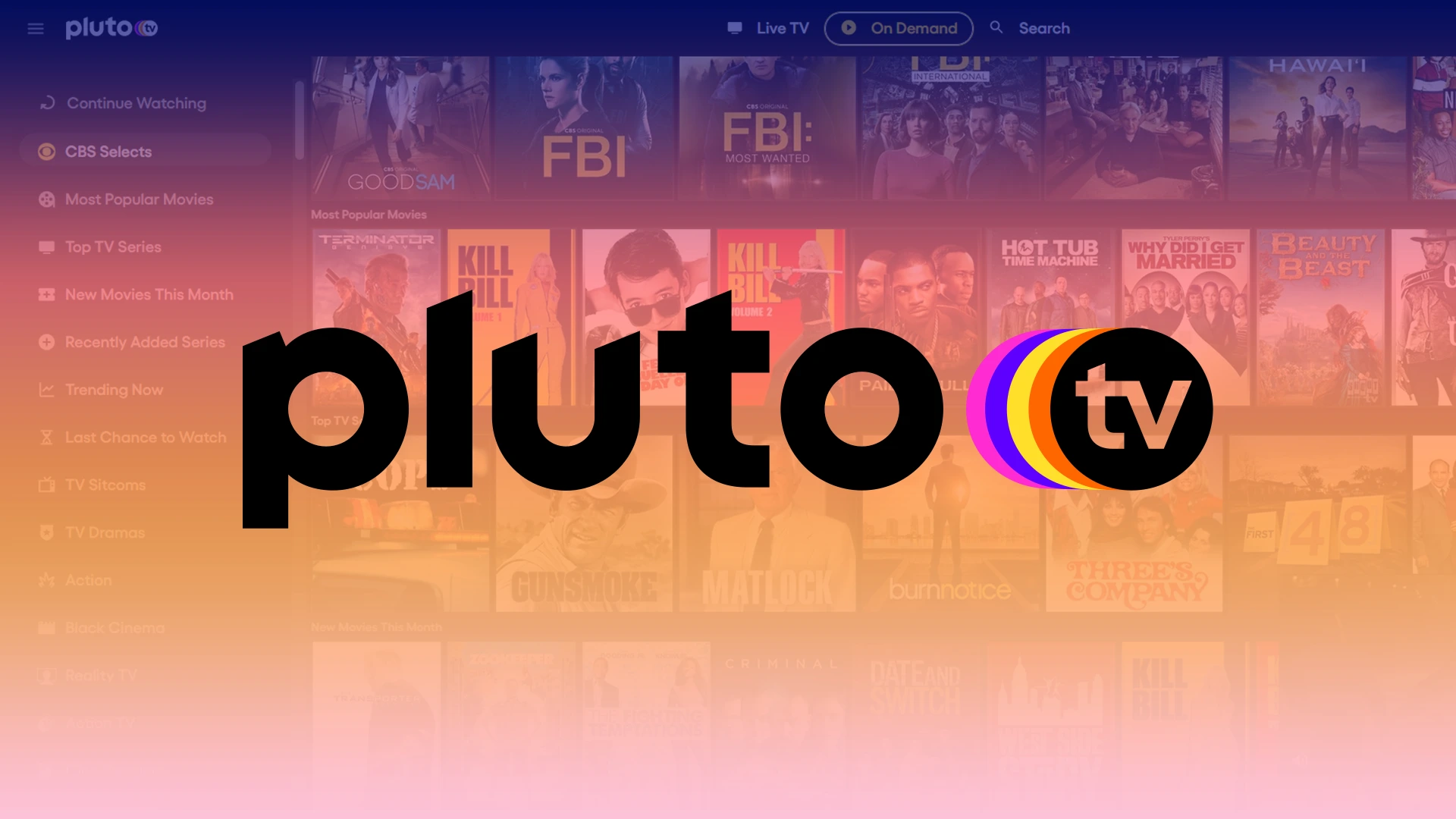 How to search on Pluto TV