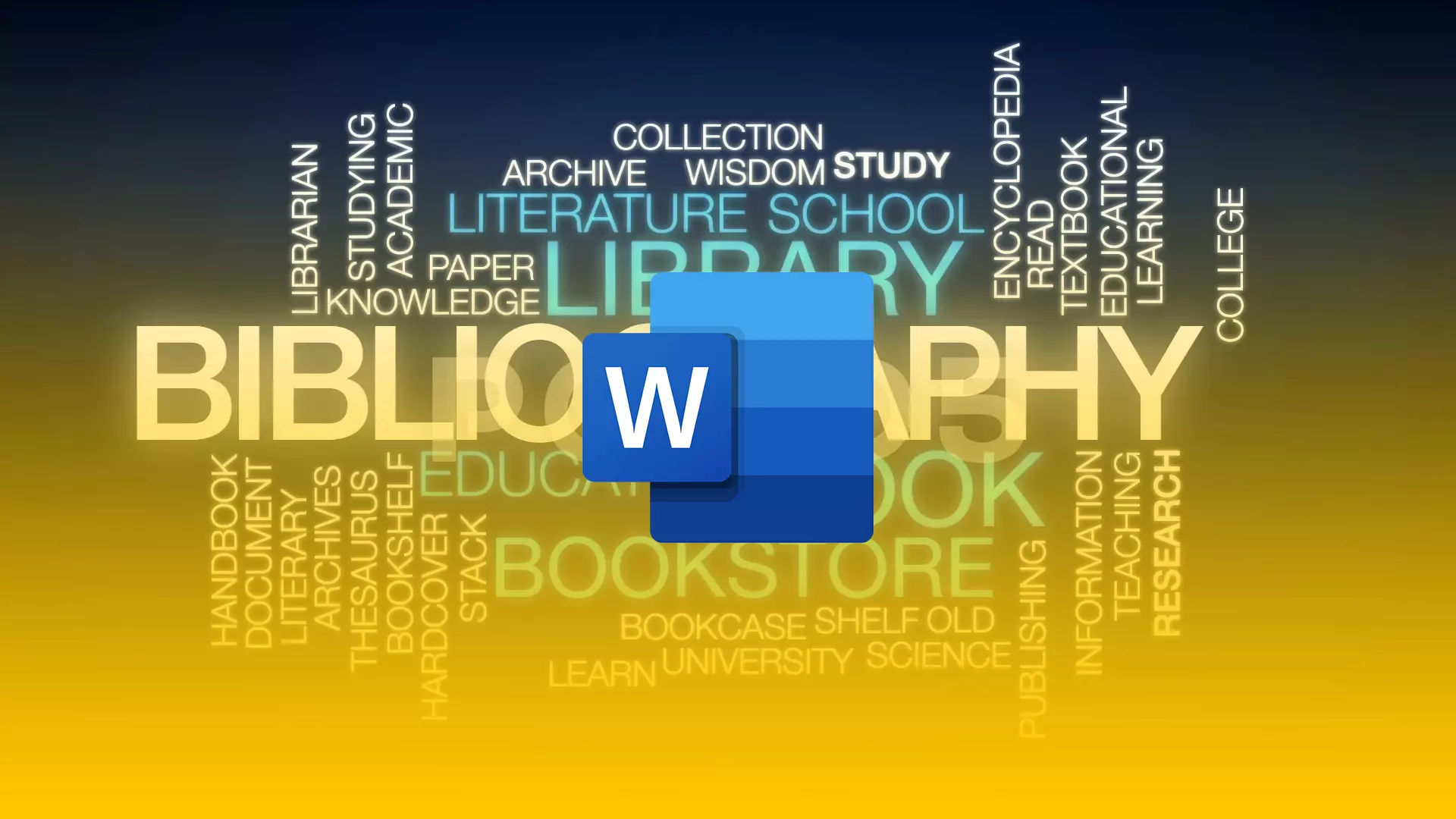 How to add a built-in bibliography without a preformatted heading in Microsoft Word