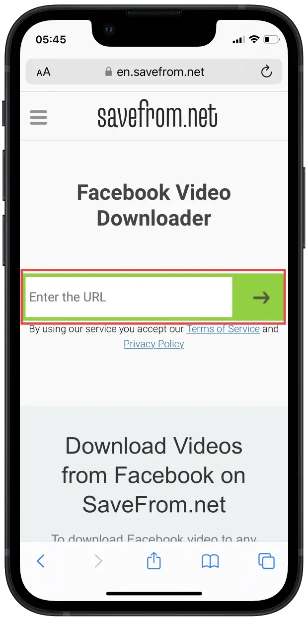 download video from safari link