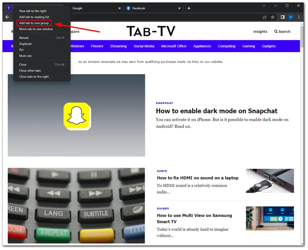 How to create and save tab groups in Google Chrome TabTV