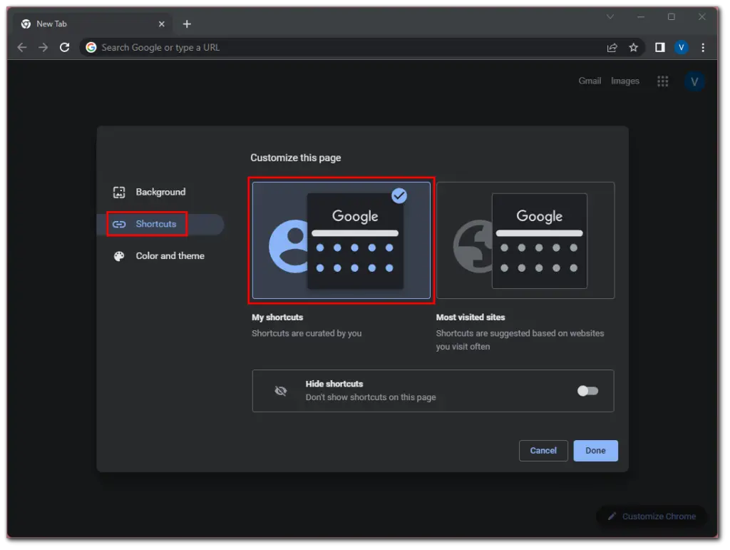 How to add a shortcut to the Google Chrome homepage | Tab-TV