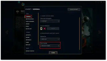 How to Change the Language in League of Legends