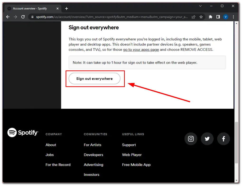 How to log out of all devices on Spotify TabTV