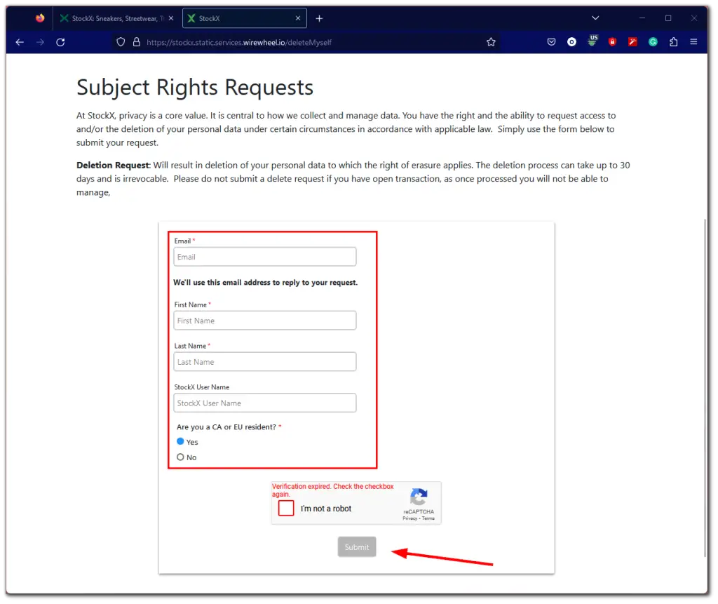 How to delete a StockX account TabTV