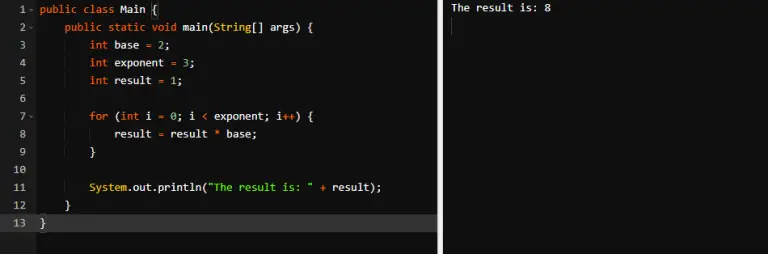 How to do exponents in Java | Tab-TV
