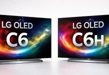 TVs LG OLED evo AI C6 4K Smart TV, model C6AUA, C6PUA, C6HAU, C6HUP